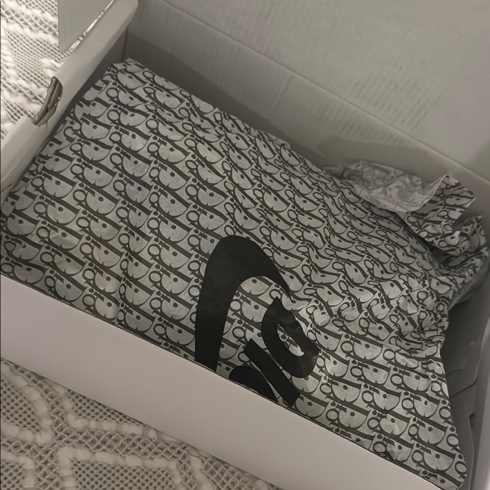 Nike Dior style Gray and White Athletic Shoes with Sleek Design - Picture 6 of 7